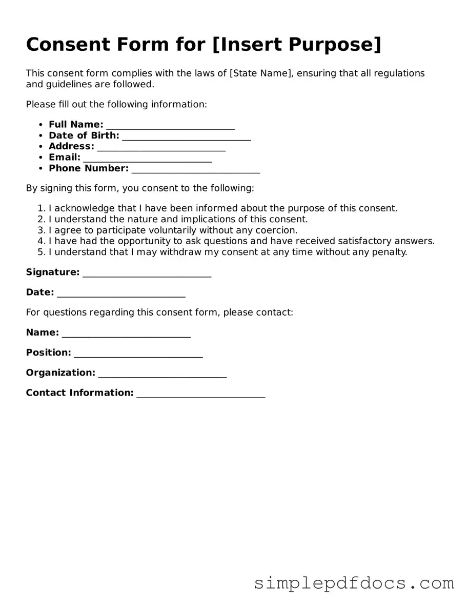 Attorney-Approved Consent Form