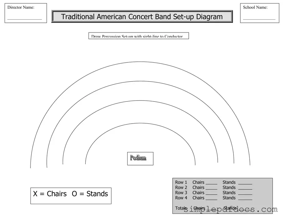 Fill Your Band Seating Chart Form