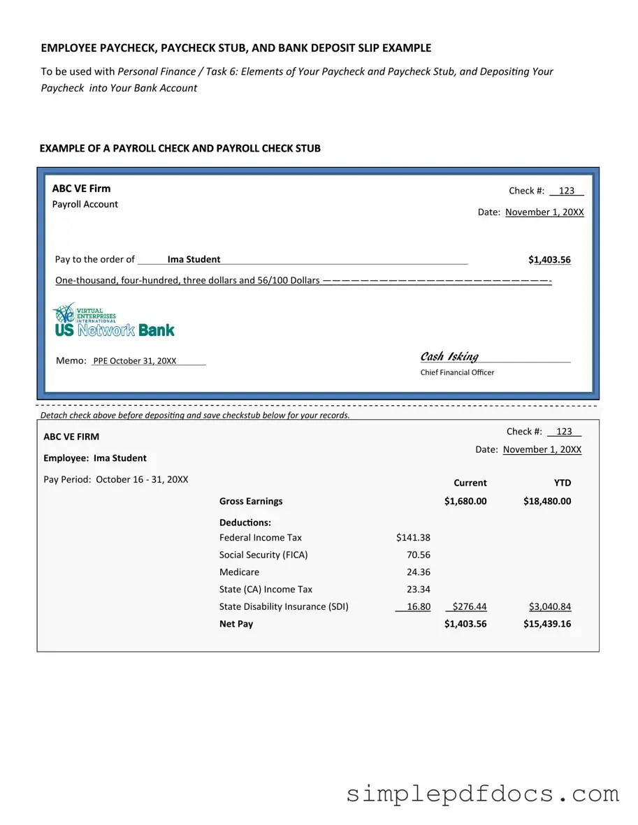 Fill Your Payroll Check Form