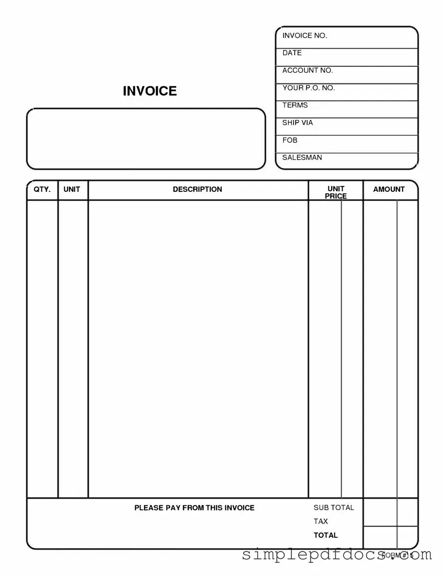 Fill Your Free And Invoice Pdf Form