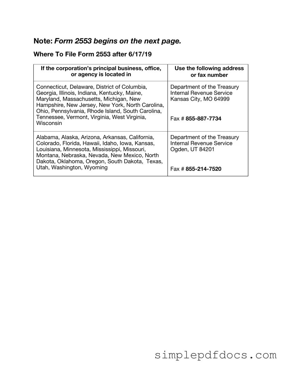 Fill Your IRS 2553 Form