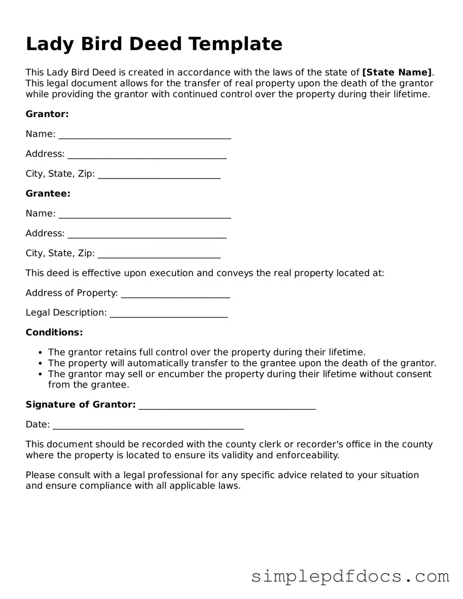 Attorney-Approved Lady Bird Deed Form