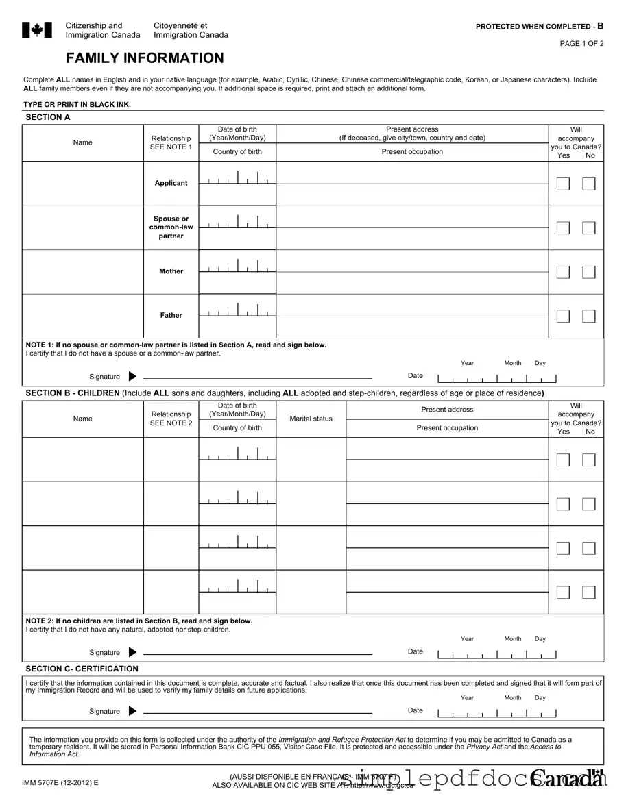 Fill Your Imm5707 Form