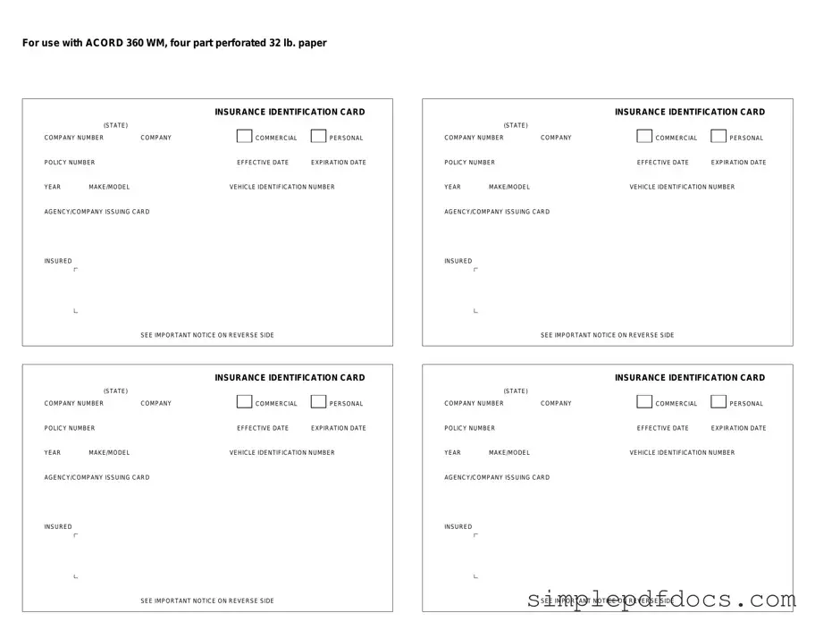 Fill Your Acord 50 WM Form