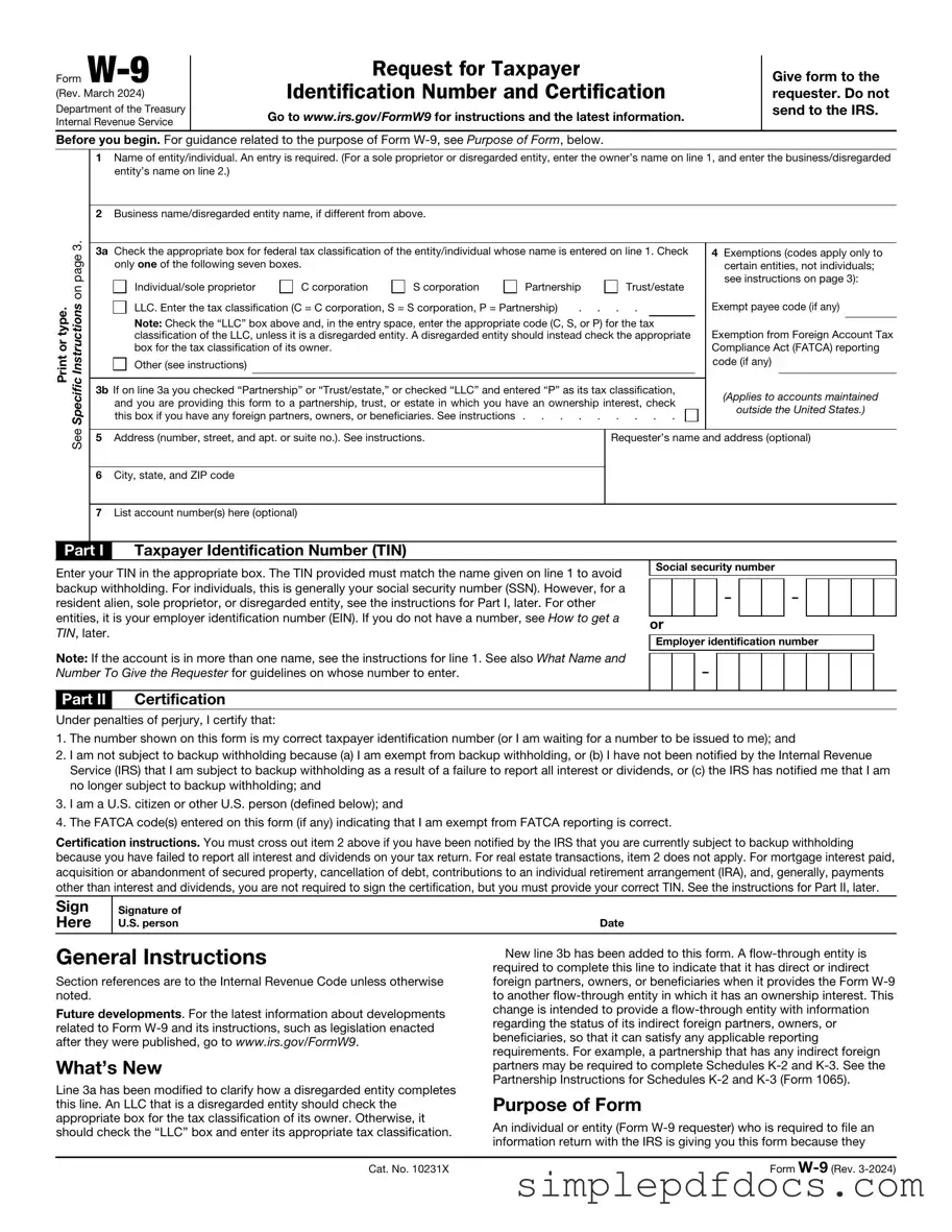 Fill Your IRS W-9 Form