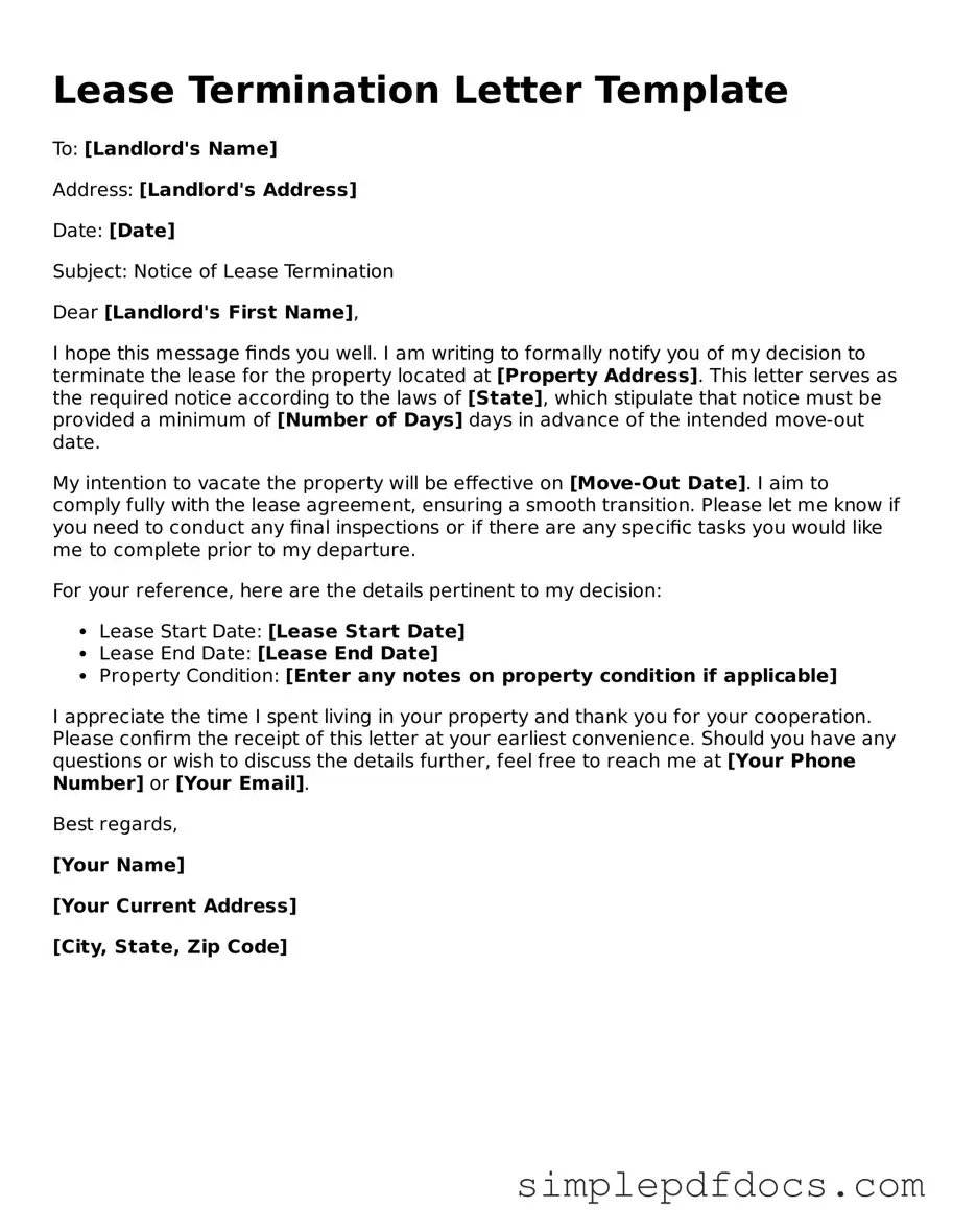 Attorney-Approved Lease Termination Letter Form