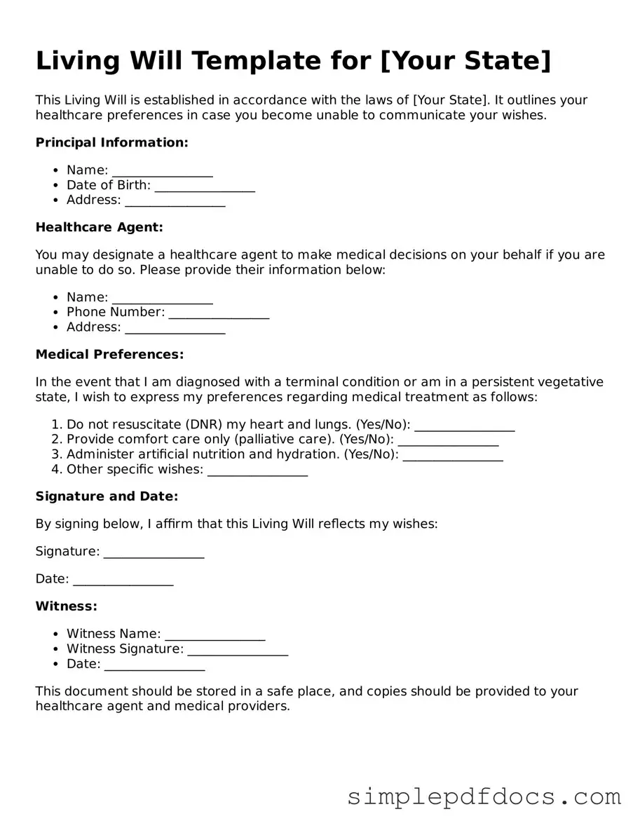 Attorney-Approved Living Will Form