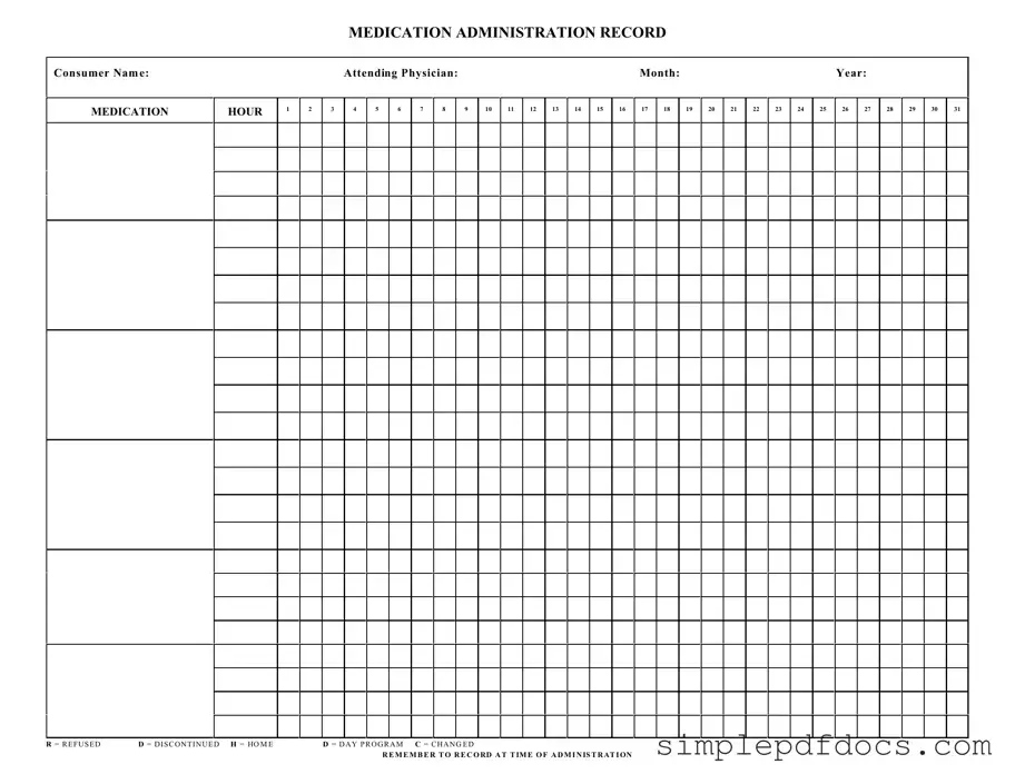 Fill Your Medication Administration Record Sheet Form