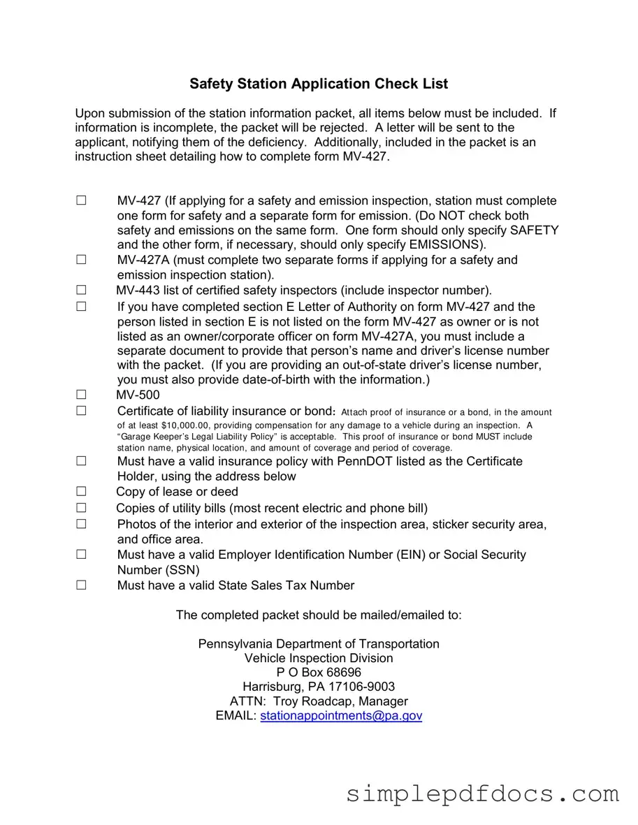 Fill Your Mv 427 Penndot Form