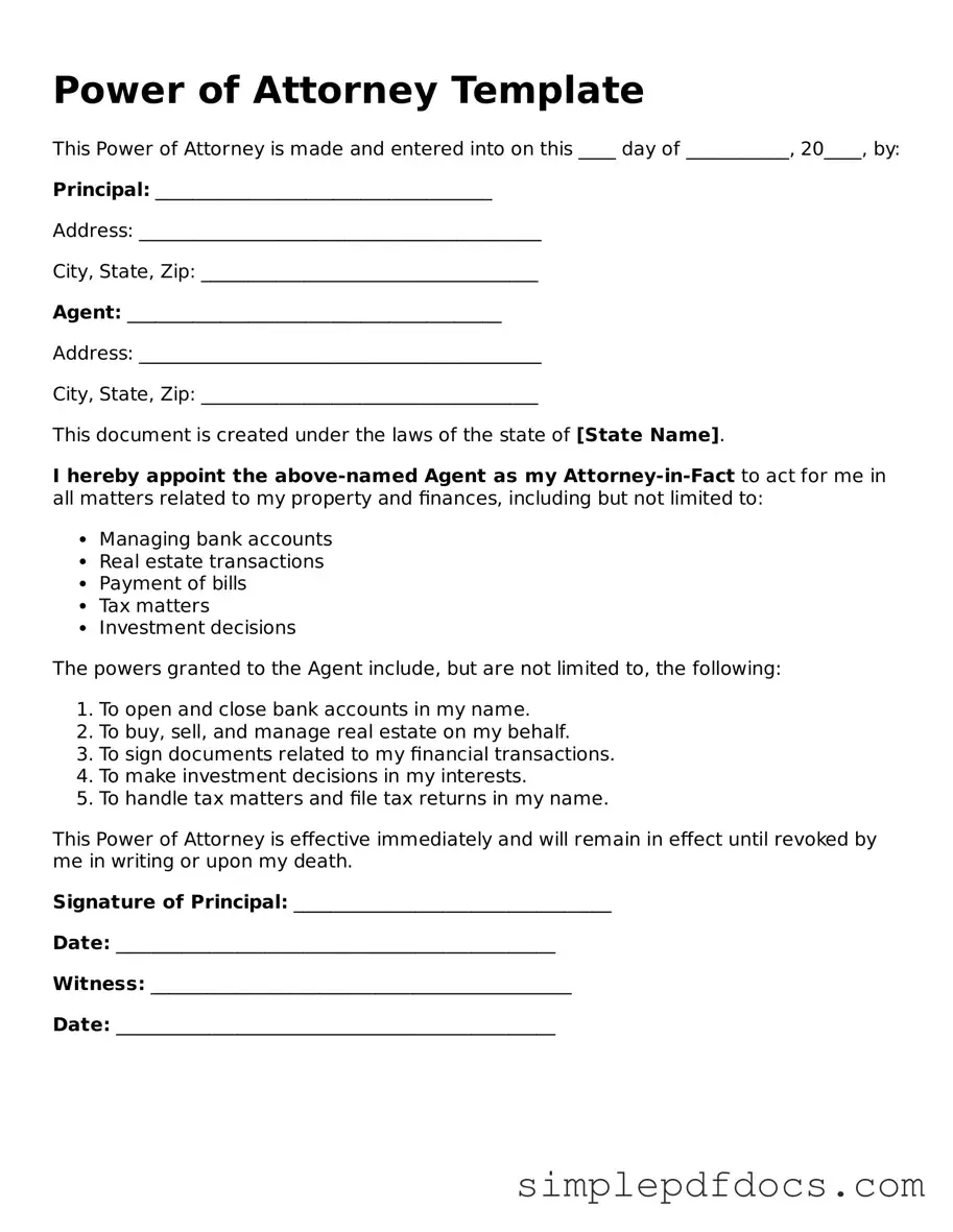 Attorney-Approved Power of Attorney Form