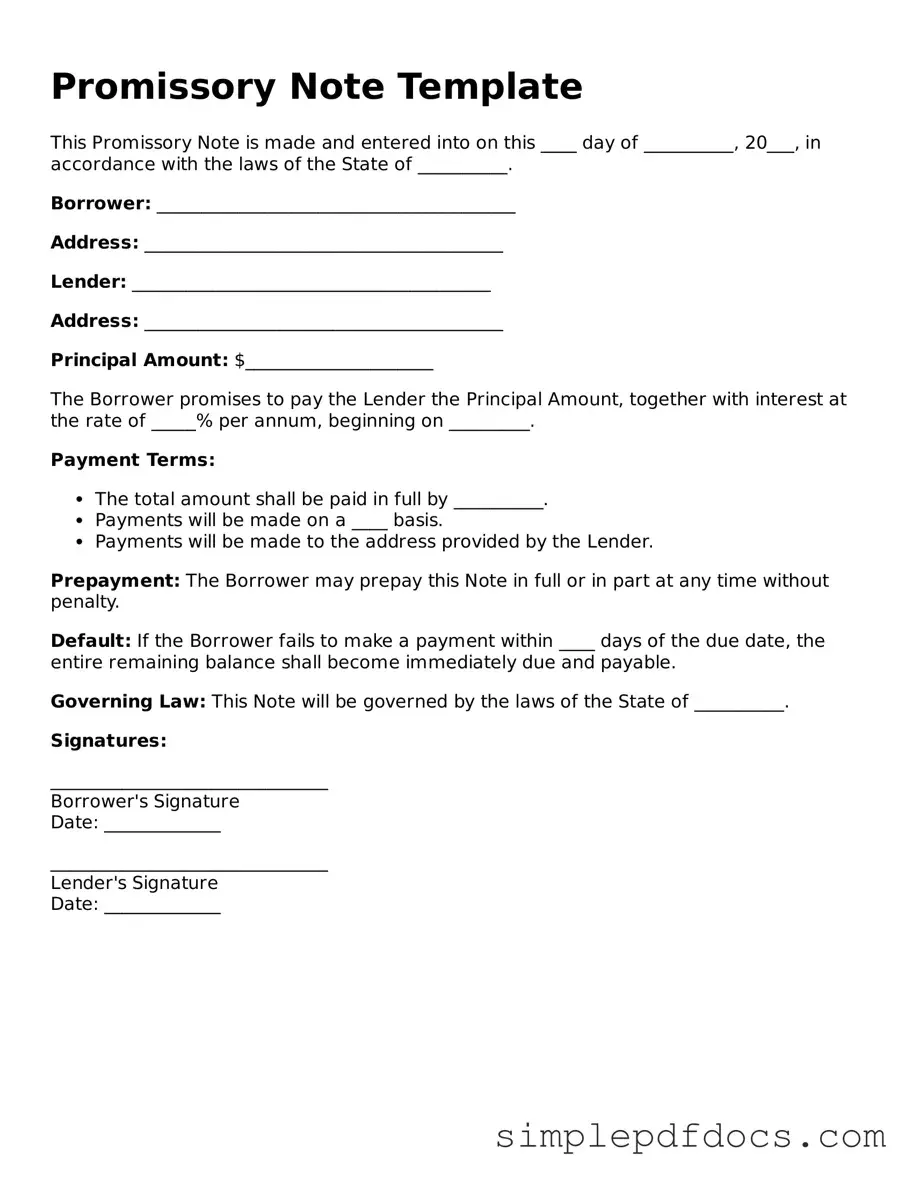 Attorney-Approved Promissory Note Form