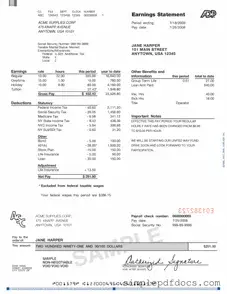 Fill Your Adp Pay Stub Form