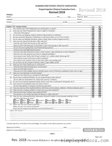 Fill Your Alabama High School Physical Form