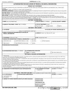 Fill Your DD 2870 Form