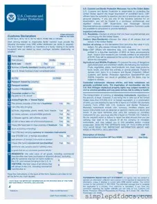 Fill Your CBP 6059B Form