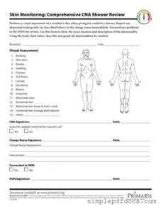 Fill Your Cna Shower Sheets Form