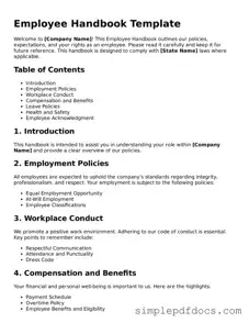 Attorney-Approved Employee Handbook Form