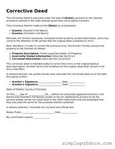 Attorney-Approved Corrective Deed Form