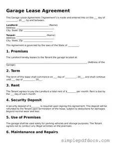 Attorney-Approved Garage Lease Agreement Form