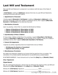 Attorney-Approved Last Will and Testament Form