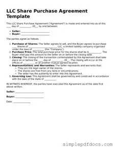 Attorney-Approved LLC Share Purchase Agreement Form