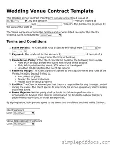 Attorney-Approved Wedding Venue Contract Form