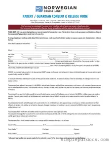 Fill Your NCL Parental Consent Form