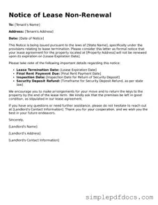 Attorney-Approved Notice of Lease Non-Renewal Form
