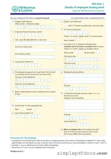 Fill Your P 45 It Form