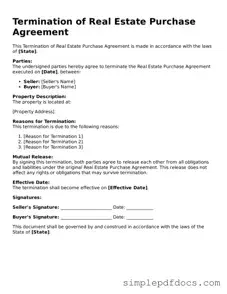 Attorney-Approved Termination of Real Estate Purchase Agreement Form