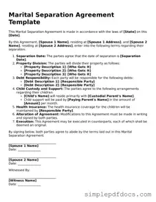 Attorney-Approved Marital Separation Agreement Form