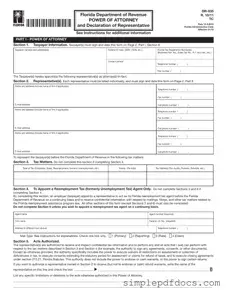 Fill Your Tax POA dr 835 Form