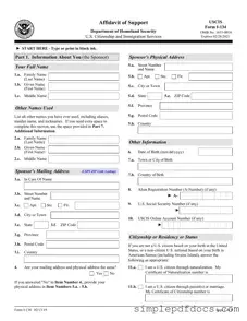 Fill Your USCIS I-134 Form