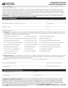 Fill Your Usps Resignation Form