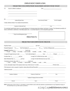 Fill Your Employment verification form Form