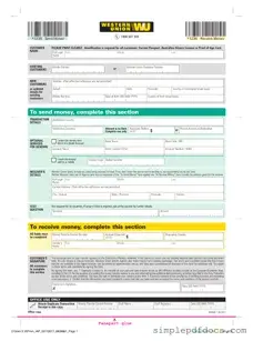 Fill Your Western Union Form